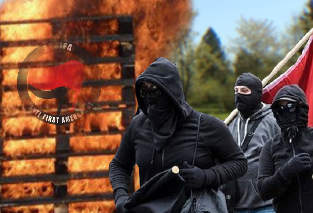 ANTIFA tear down ANTIFA statue following accusations of facsism
