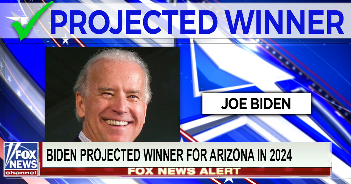 BREAKING Fox News calls Arizona for Biden in 2024 election • Genesius