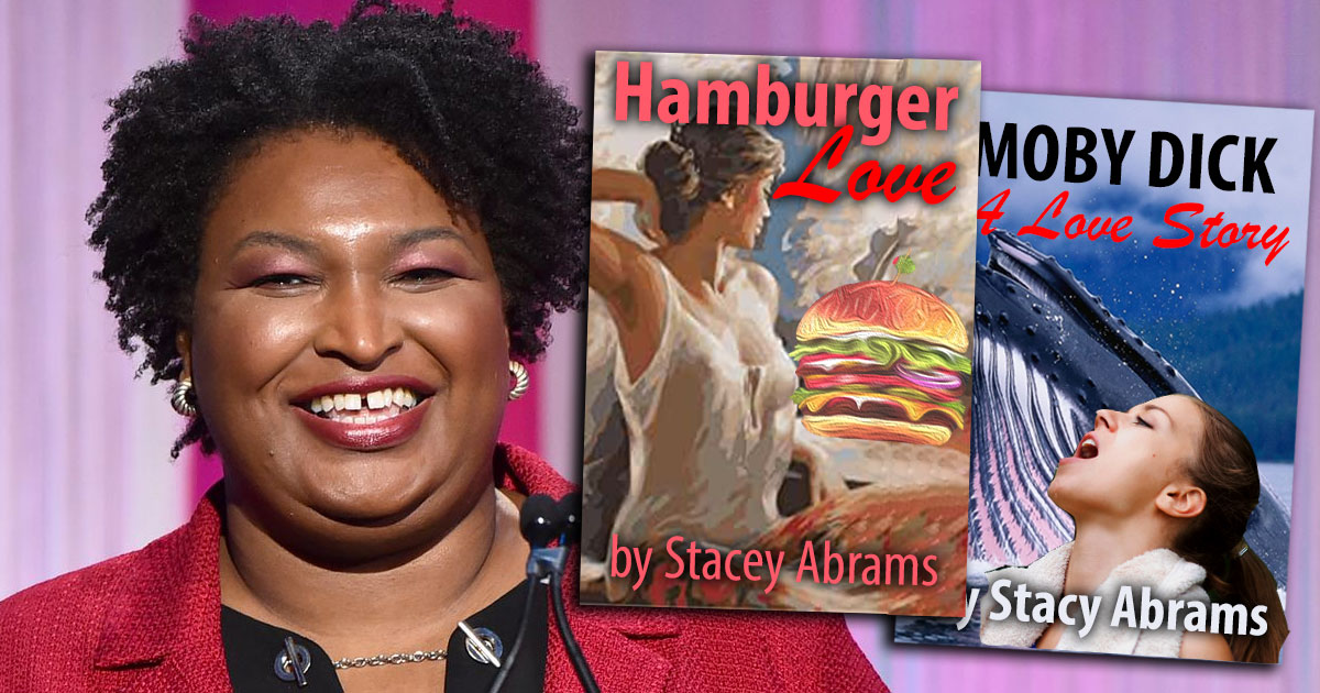 3 Stacey Abrams romance novels including 'Moby Dick: A Love Story' to