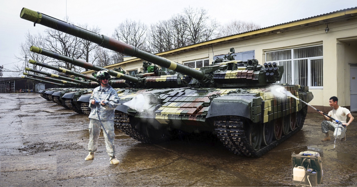 Ukraine tanks cleaned 001