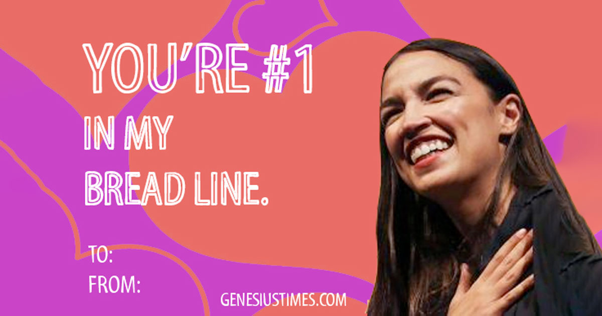 Socialist Valentines with AOC and Bernie Sanders