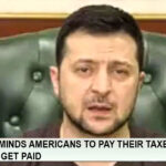 Zelensky reminds every American to do their taxes so that he will get paid