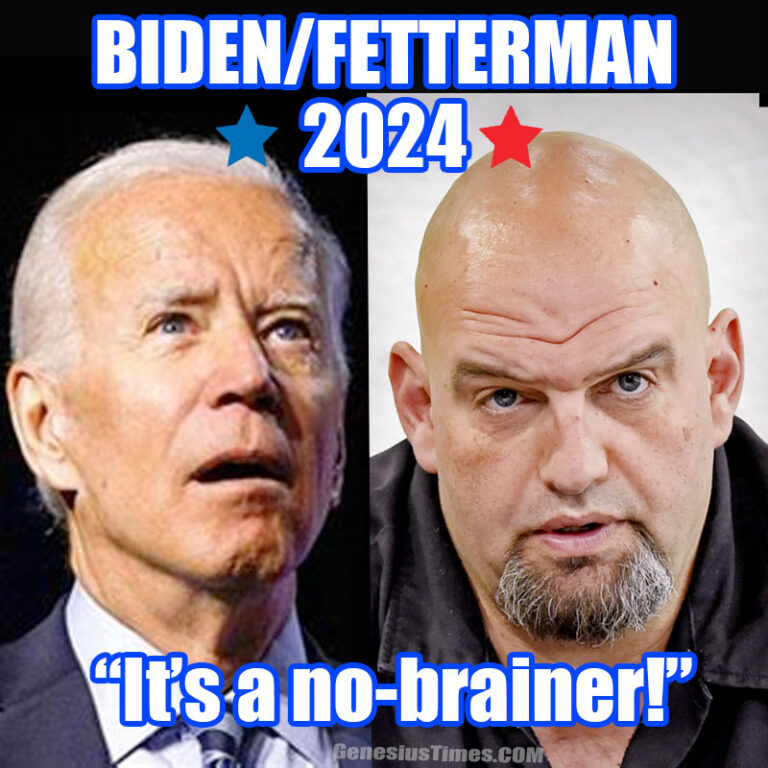 Biden Fetterman 2024 It S A No Brainer Genesius Times   Biden Fetterman 2024 768x768 