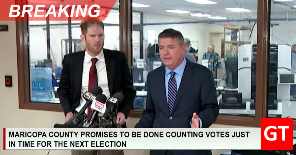 BREAKING: Maricopa County Promises To Be Done Counting Votes In Time ...