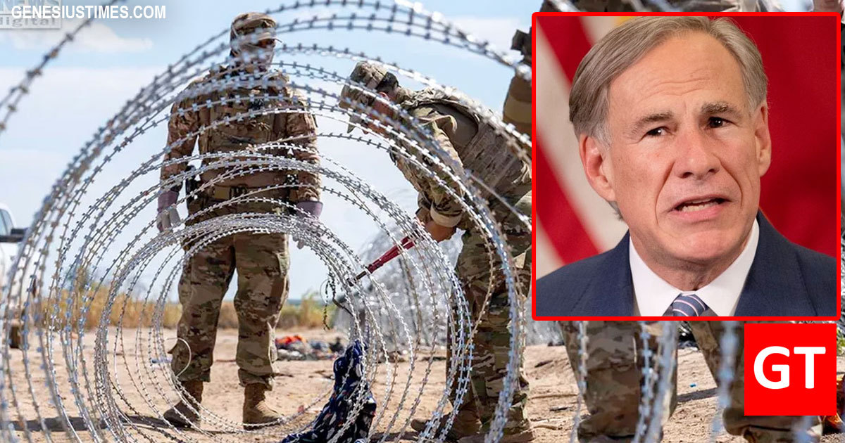 Tx Gov Abbott Installs More Razor Wire Along The Southern Border To 