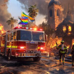 Brave LAFD hosts Pride Parade in charred Pacific Palisades neighborhood