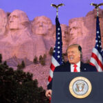 SUPRRISE: Trump unveils his face on Mount Rushmore for Presidents’ Day