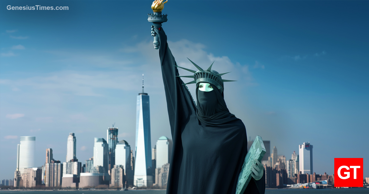 Statue of Liberty gets makeover after New York elects first communist Muslim mayor