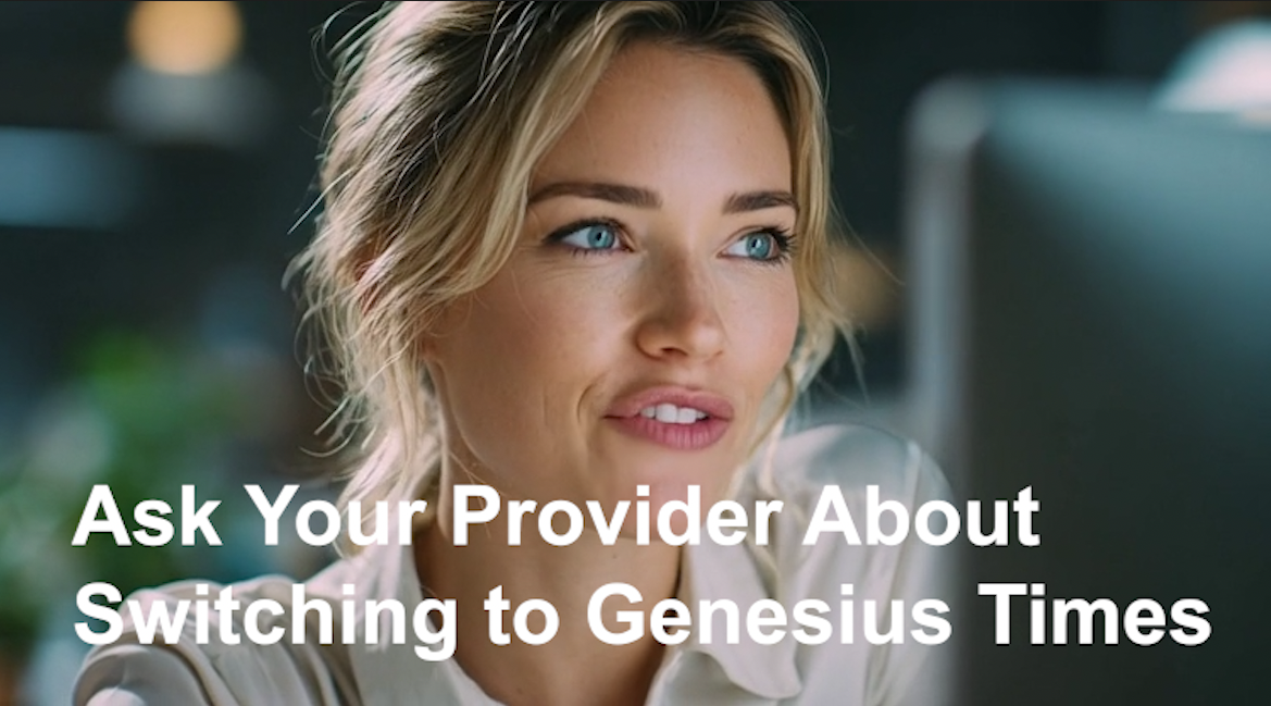 Ask Your Provider About Switching to Genesius Times
