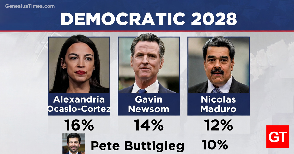 BREAKING: Imprisoned Venezuelan Dictator Nicolás Maduro surges into 4th place in 2028 Democratic primary race