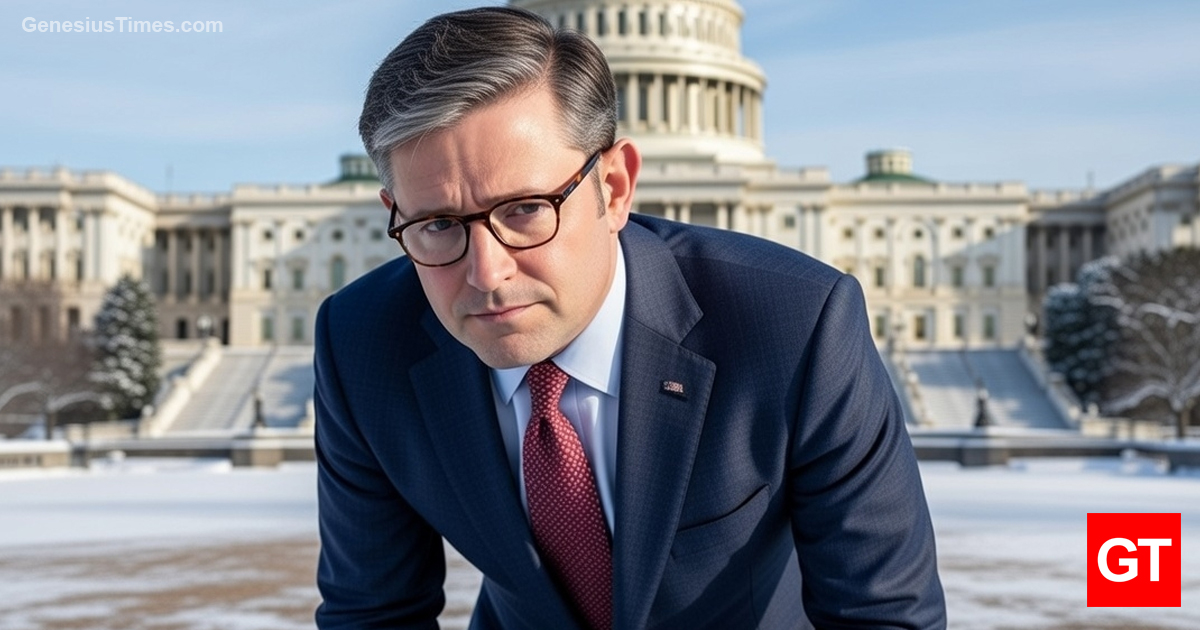 Mike Johnson sees his shadow; means 12 more months of pretending to be a conservative