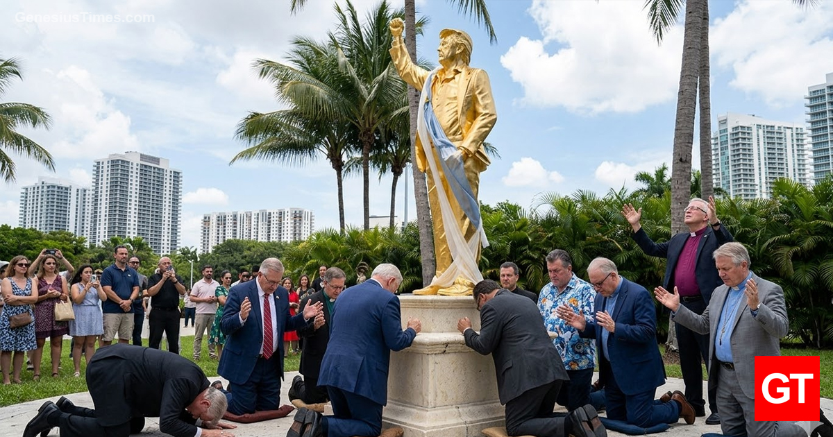 Evangelicals Update the Bible: ‘Thou Shalt Have No Graven Images…Except If It’s Gold Plated and Owns the Libs’